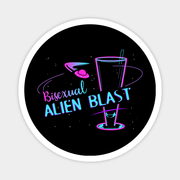 Bisexual Alien Blast Magnet by mint_tees
